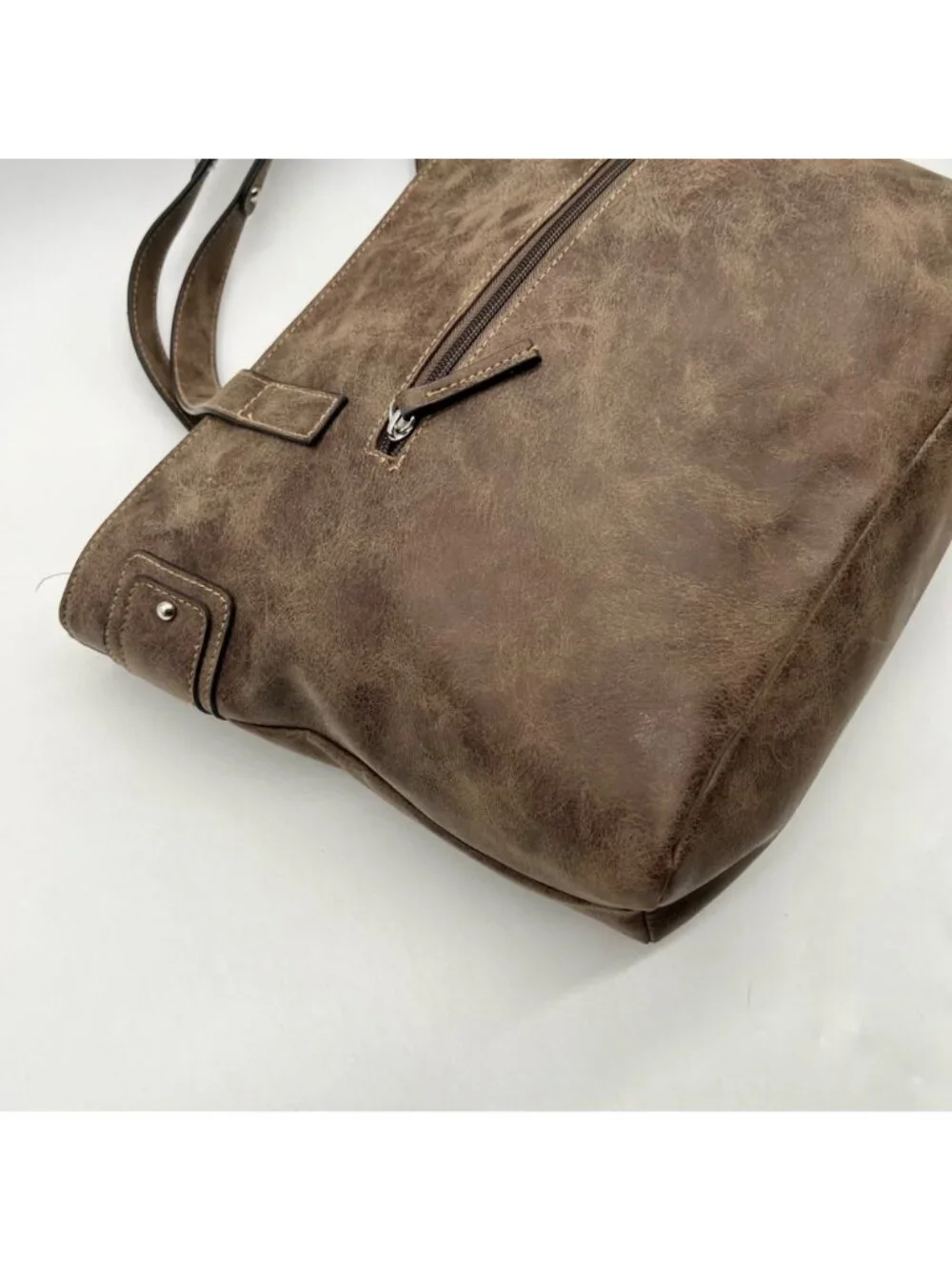 Rosetti Brown Suede Double Strap Purse